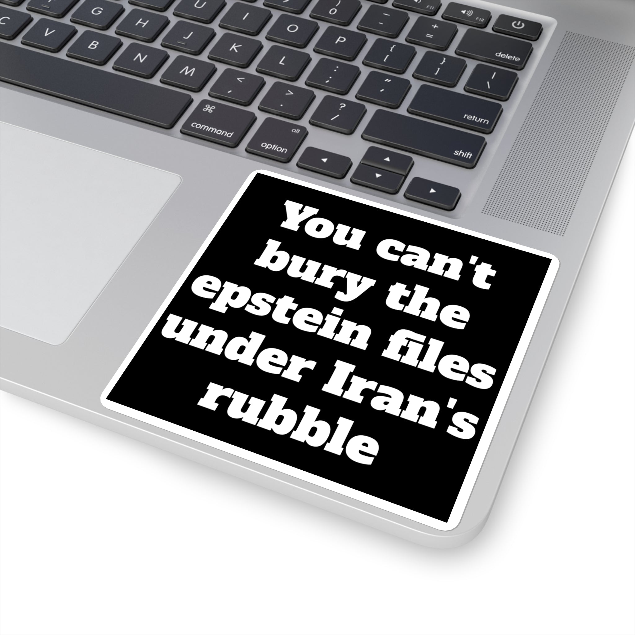 You can't bury the epstein files under Iran's rubble - Black