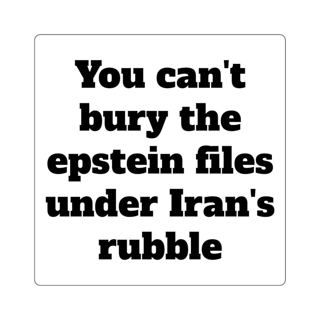 You can't bury the epstein files under Iran's rubble - Black