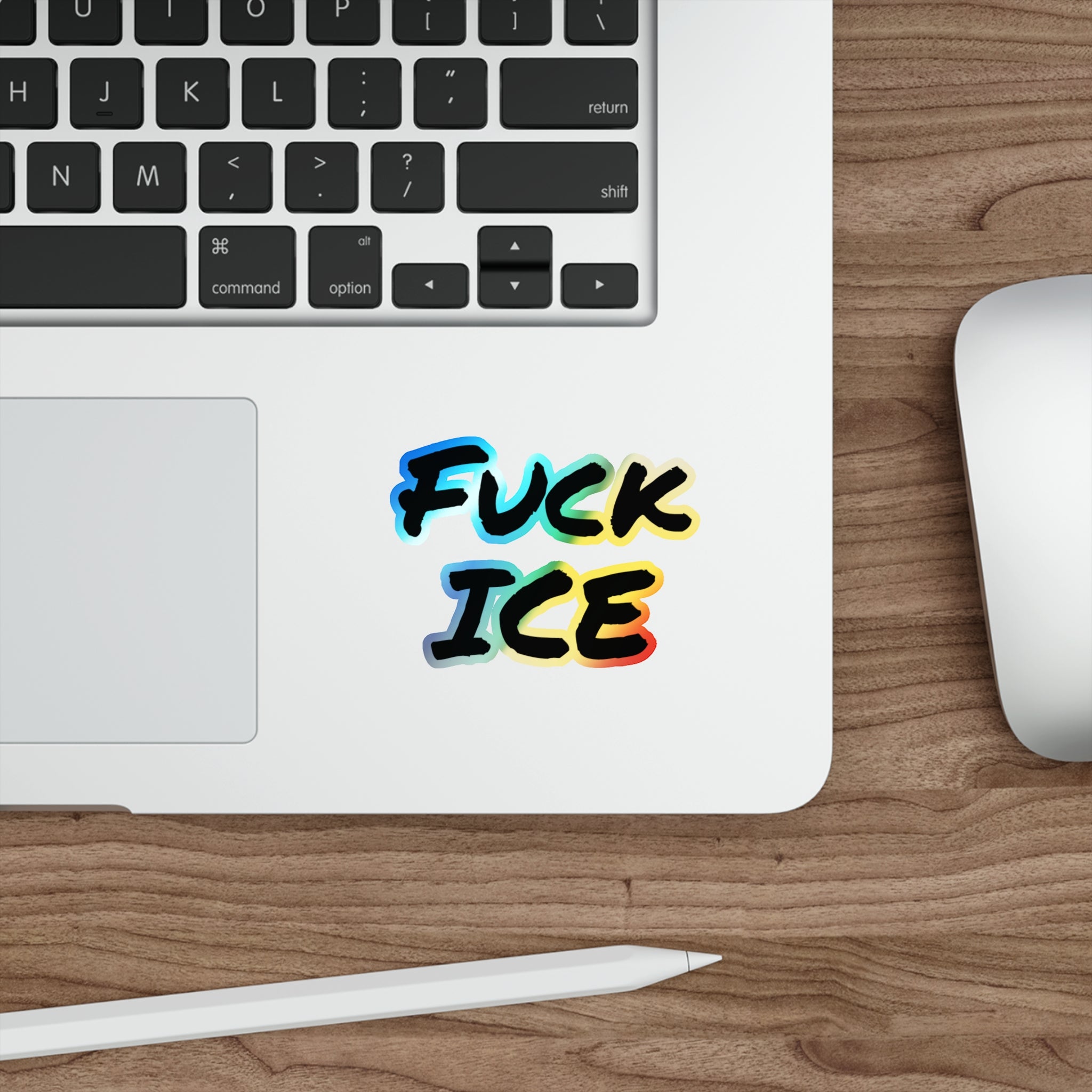Fuck Ice Holographic Die-cut Stickers