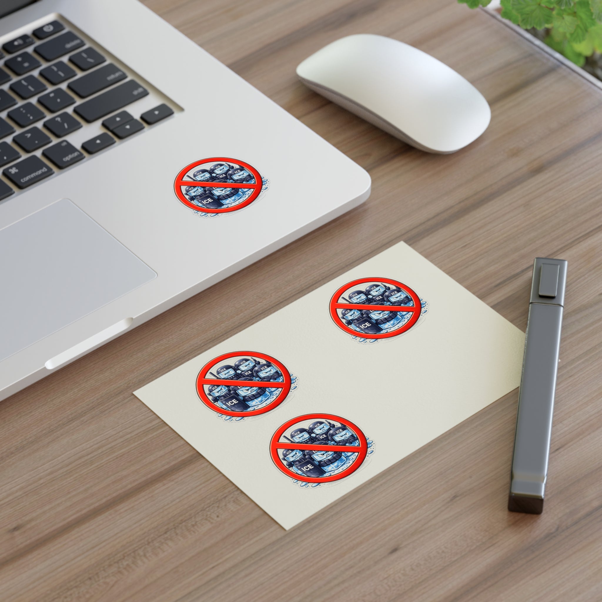 No ICE Sticker - Anti-ICE Protest Sticker Sheet - (4-Pack)