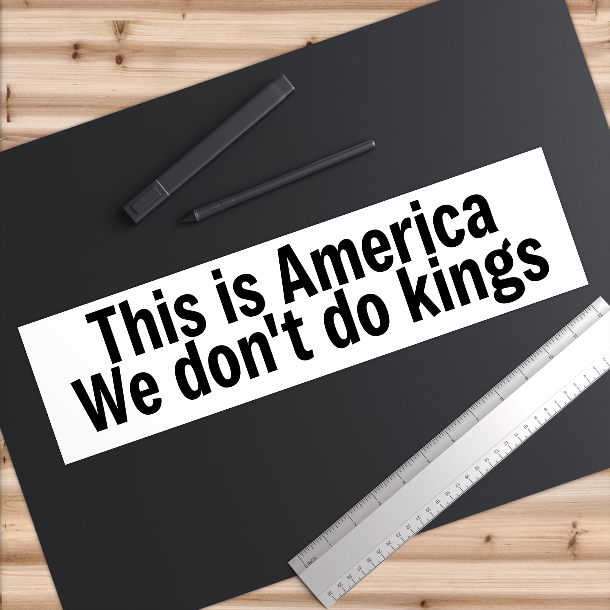This is America We don't do kings - White