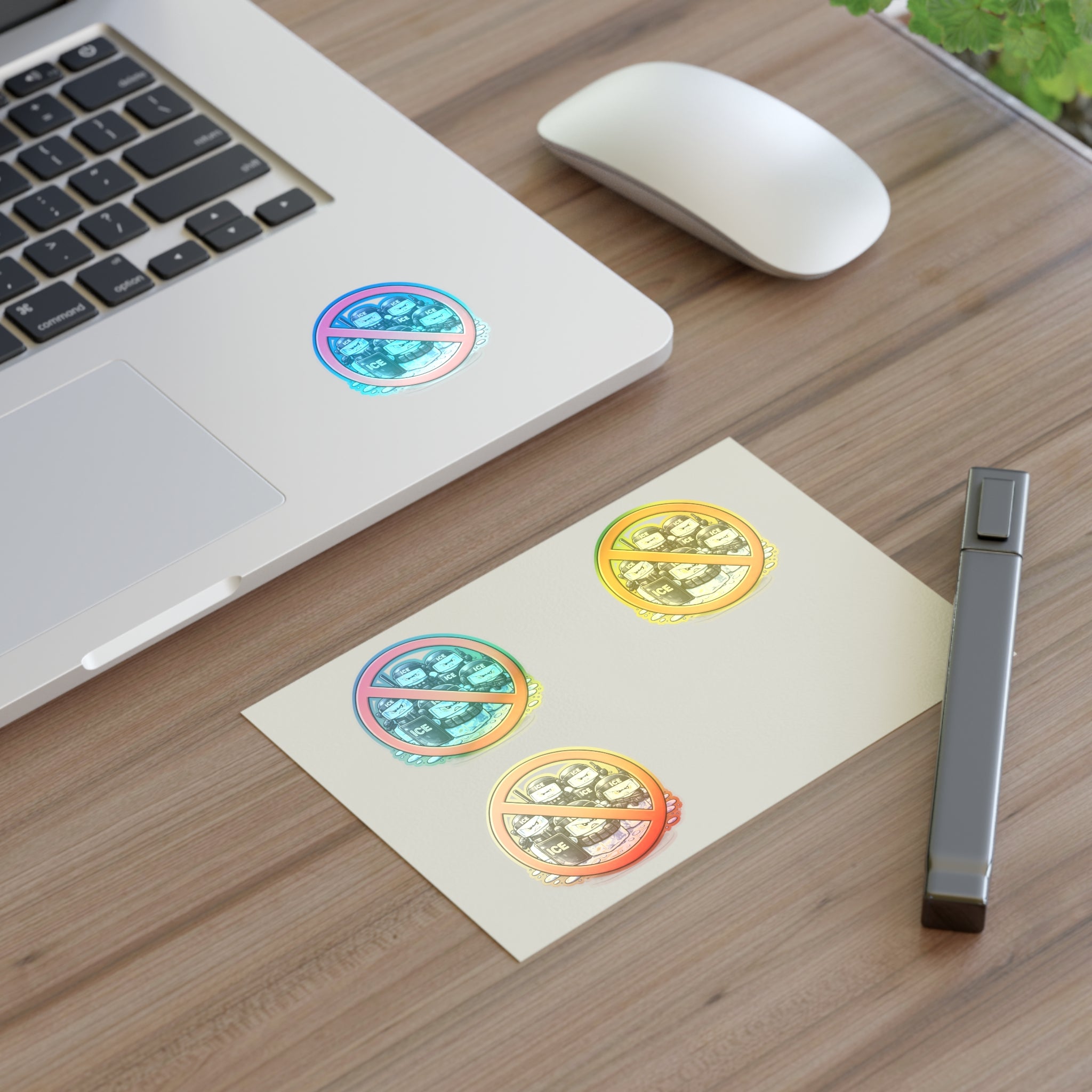 No ICE Sticker - Anti-ICE Protest Sticker Sheet - (4-Pack)
