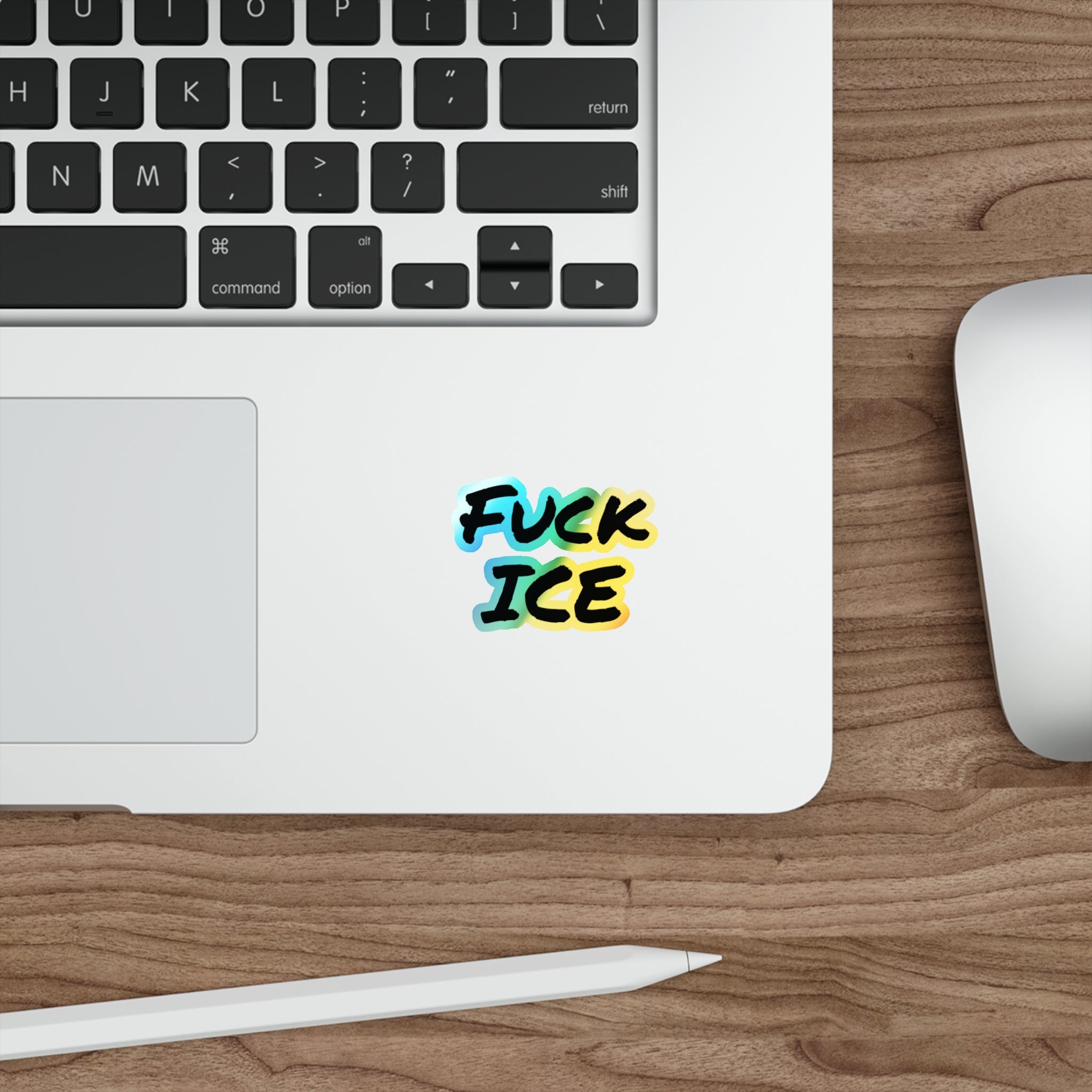 Fuck Ice Holographic Die-cut Stickers
