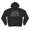The only minorities destroying America are billionaires Hoodie