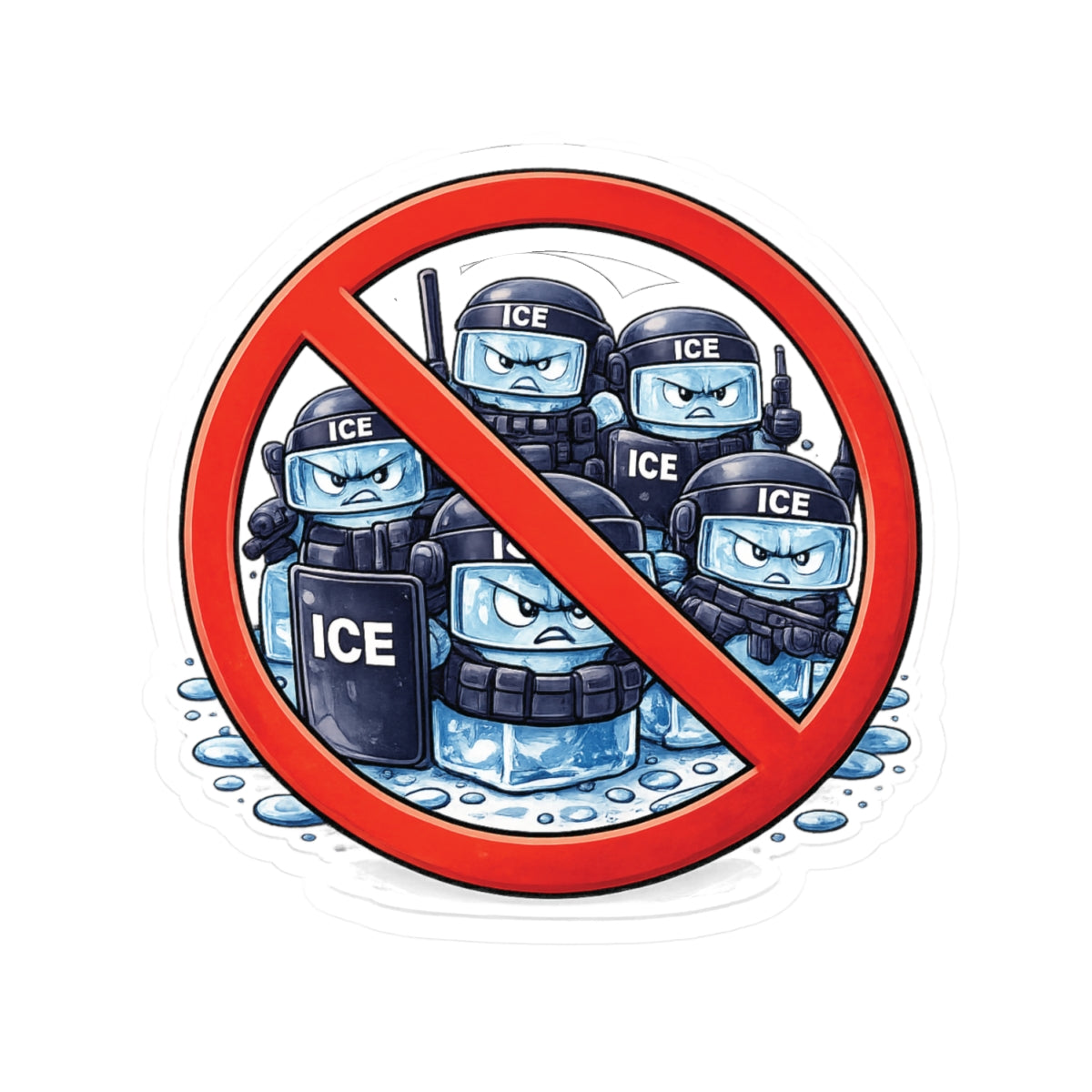 No ICE Sticker