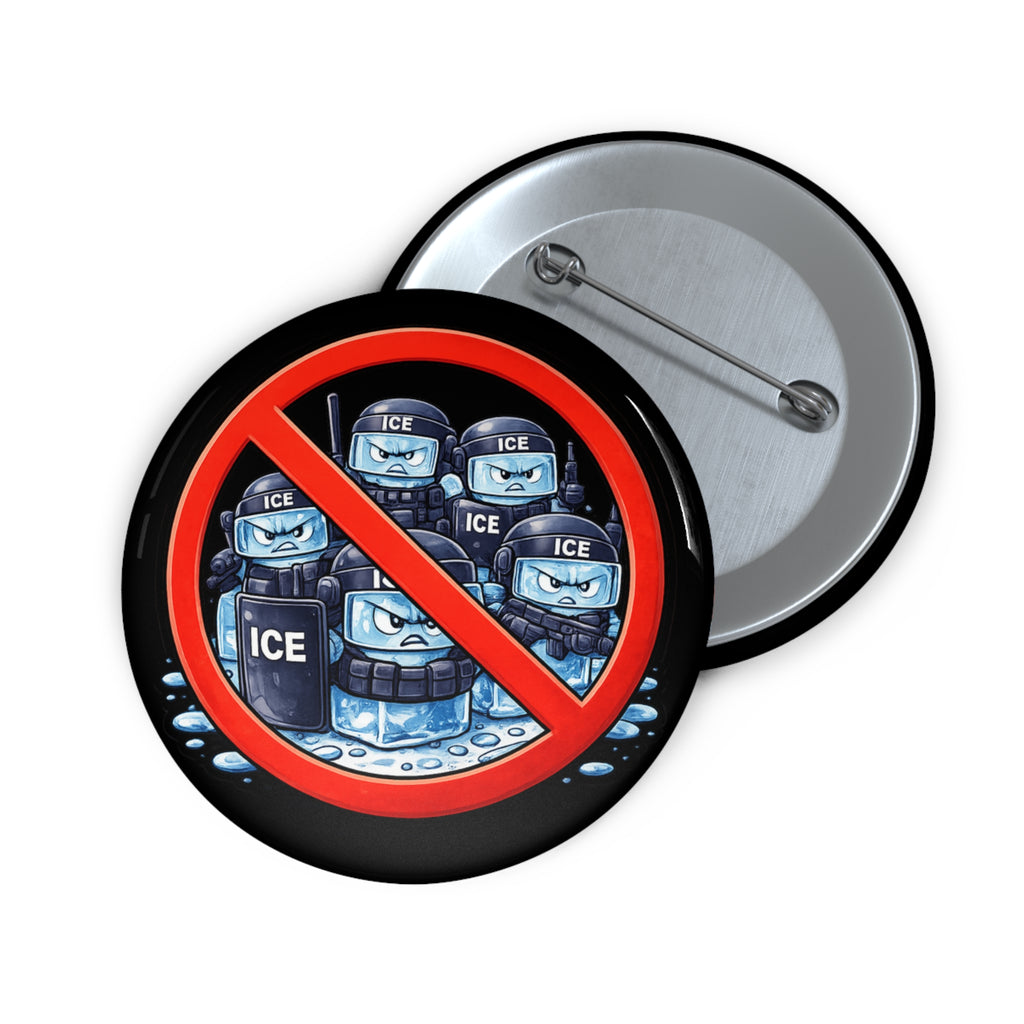 No Ice Pin Button – Anti-Ice Symbol Enamel Lapel Pin