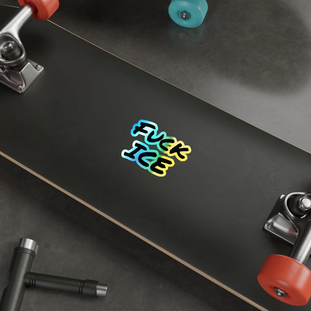 Fuck Ice Holographic Die-cut Stickers