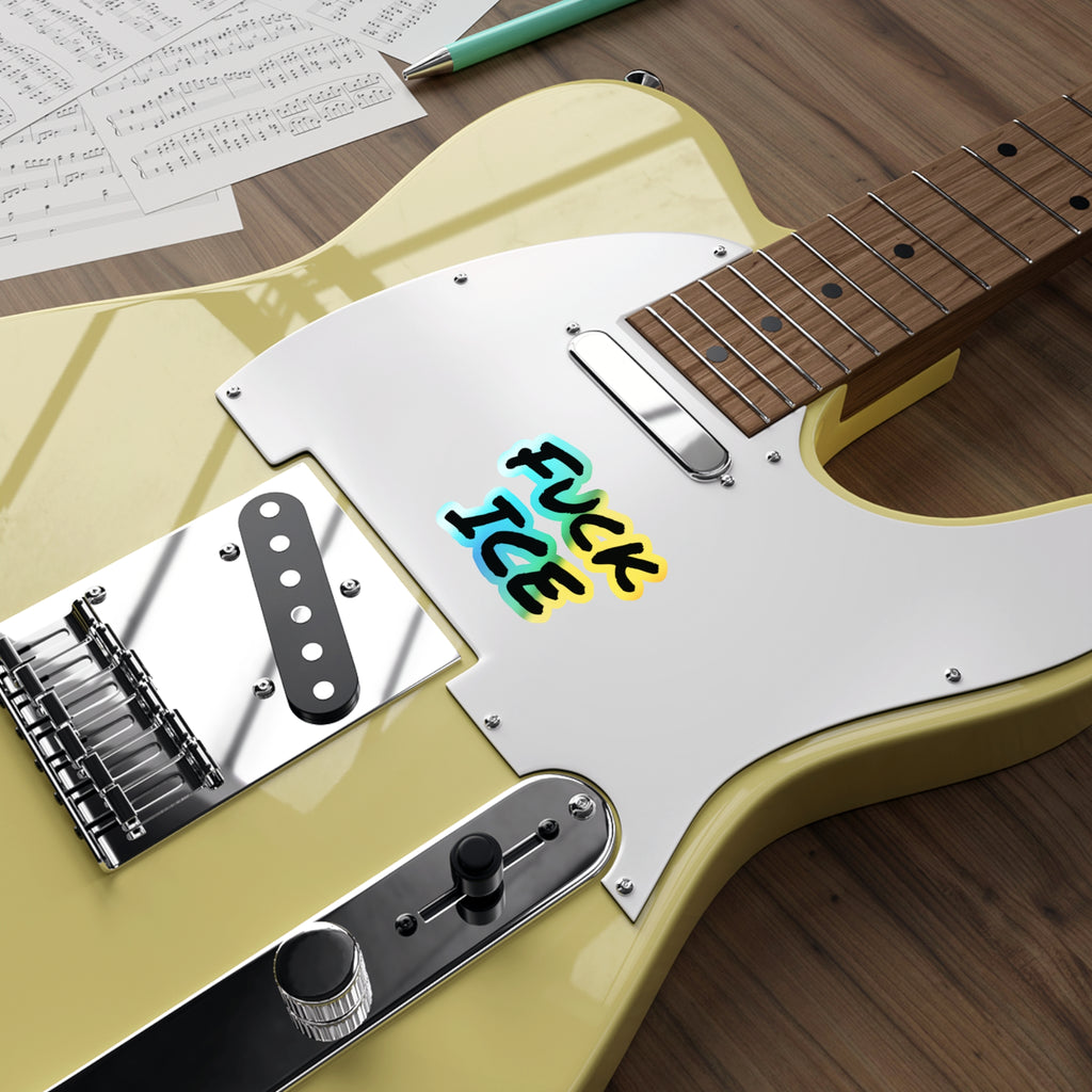 Fuck Ice Holographic Die-cut Stickers