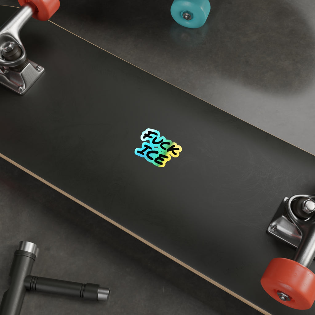 Fuck Ice Holographic Die-cut Stickers