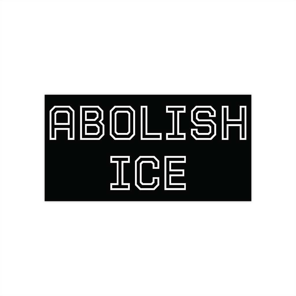 Abolish Ice - Hollow Black Bumper Sticker