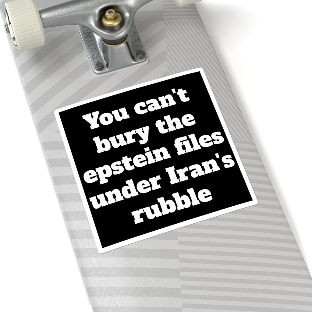 You can't bury the epstein files under Iran's rubble - Black