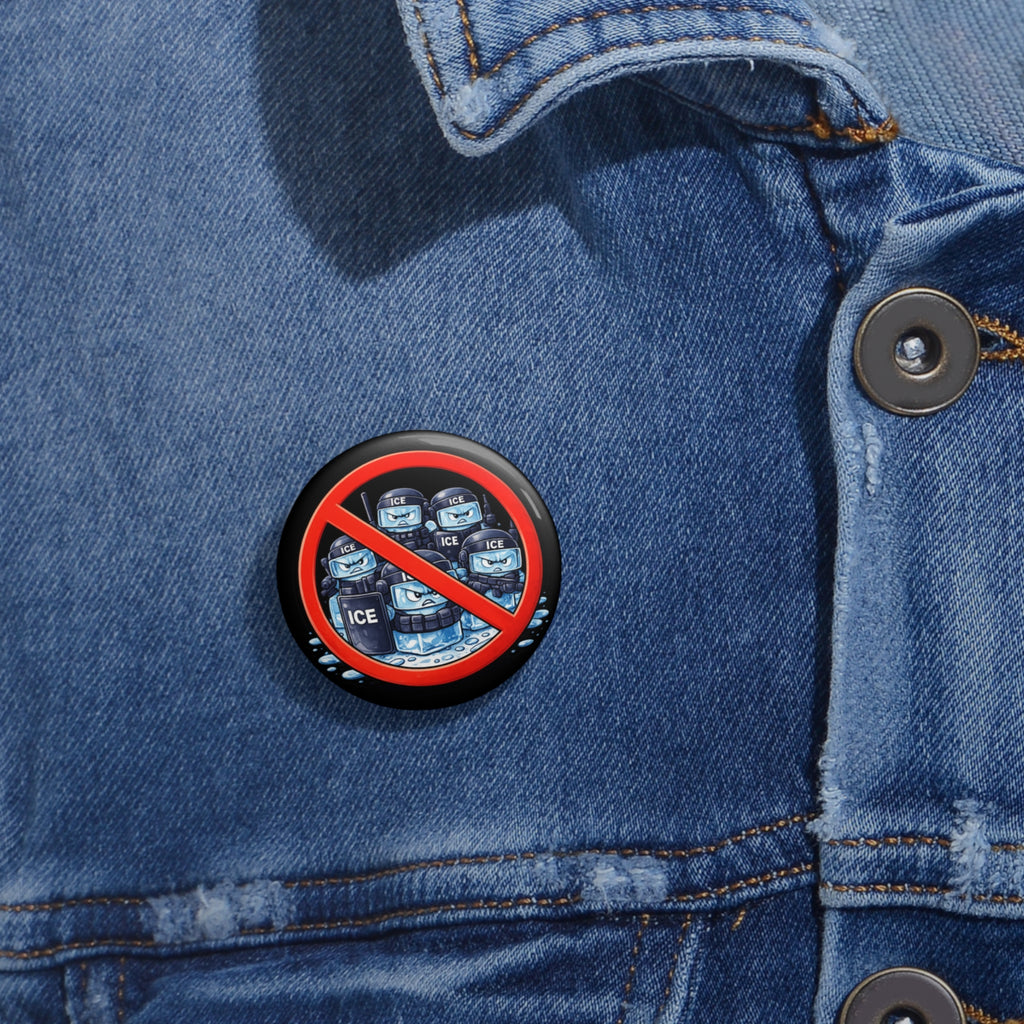 No Ice Pin Button – Anti-Ice Symbol Enamel Lapel Pin