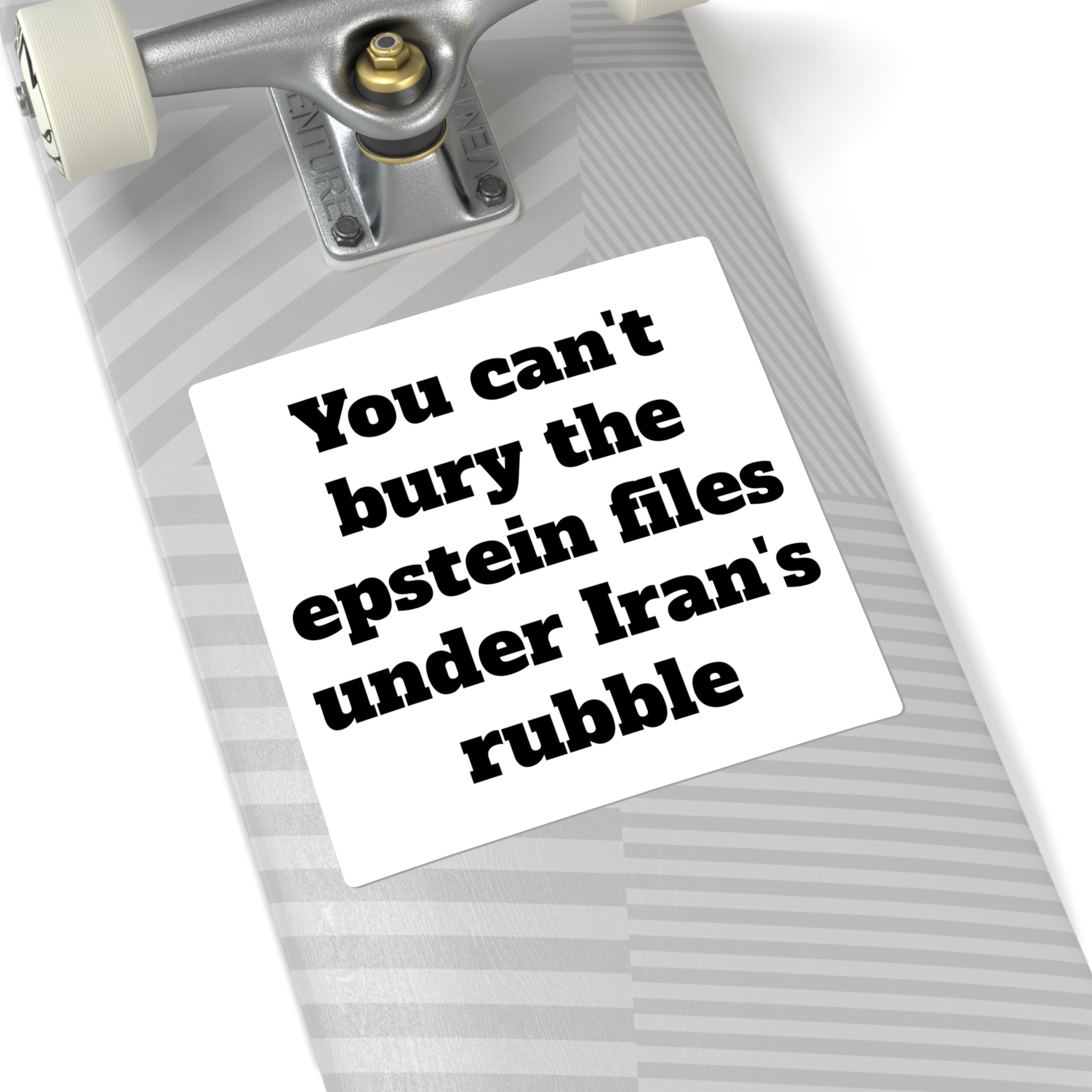 You can't bury the epstein files under Iran's rubble - Black