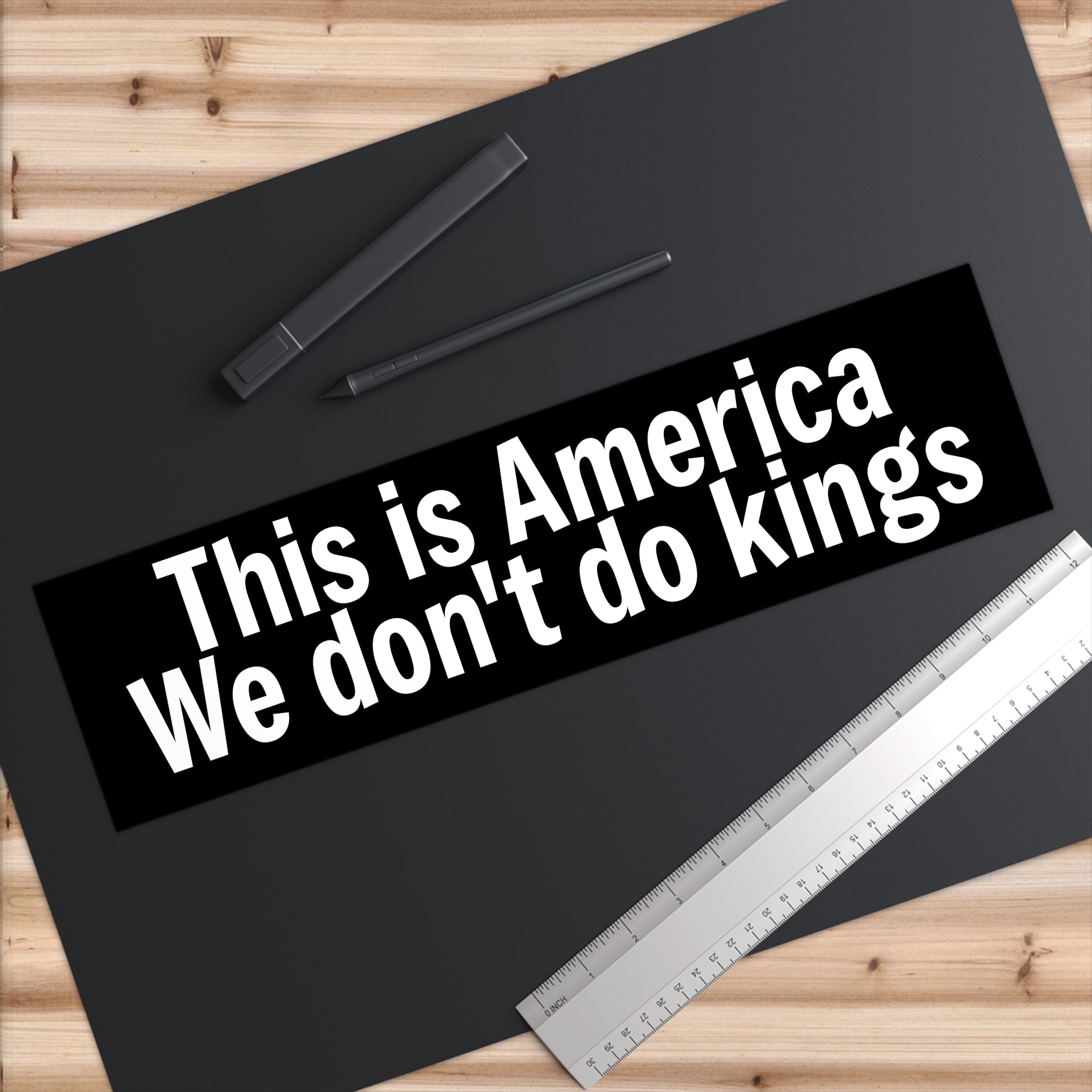 This is America We don't do kings - Black