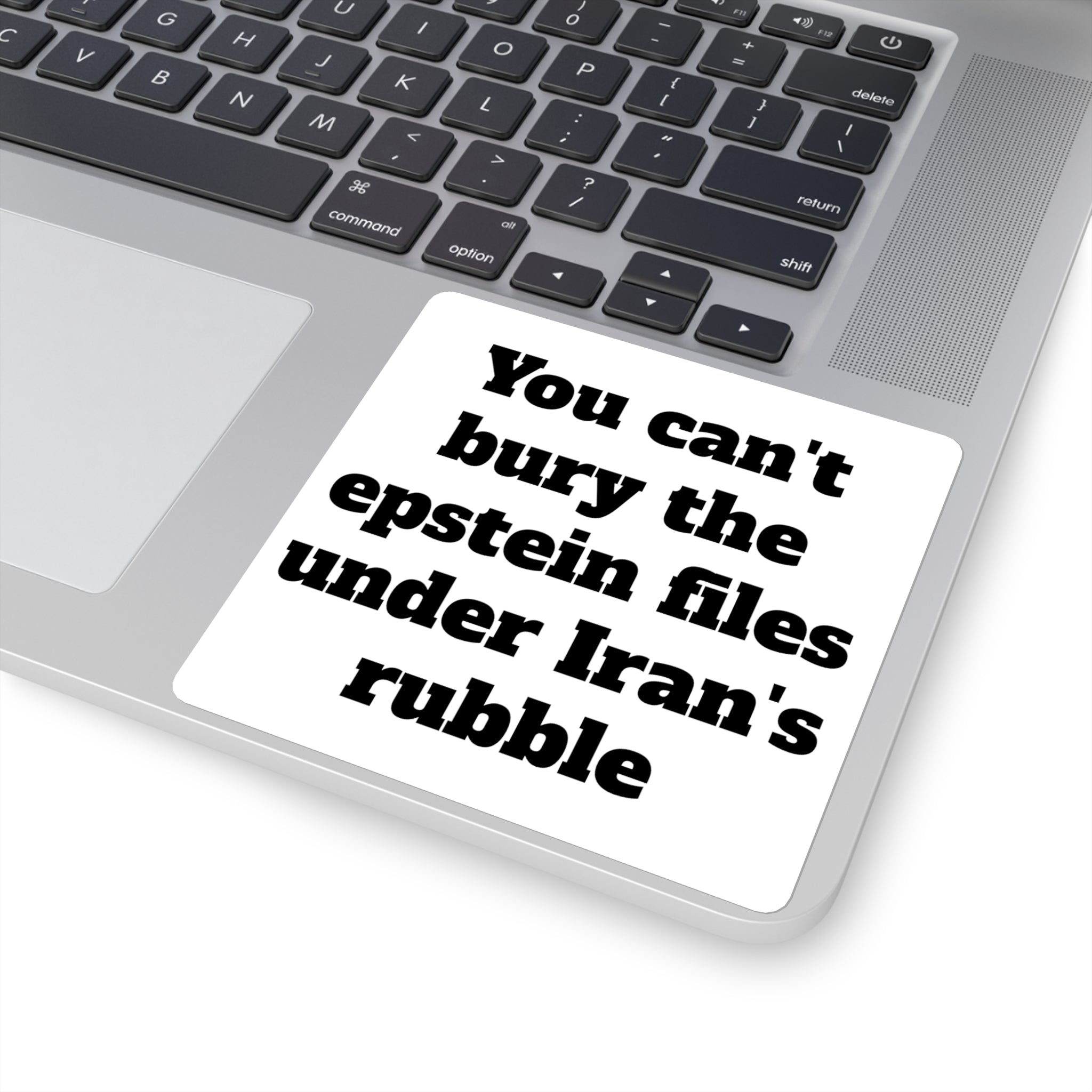You can't bury the epstein files under Iran's rubble - Black