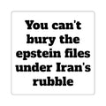 You can't bury the epstein files under Iran's rubble - Black