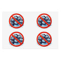 No ICE Sticker - Anti-ICE Protest Sticker Sheet - (4-Pack)